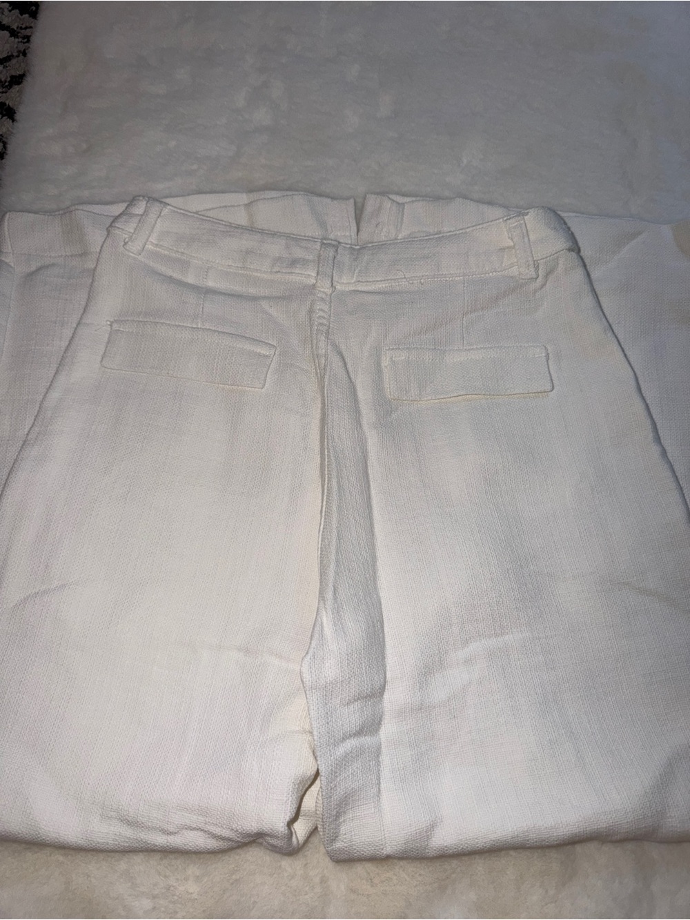 Zara Wide Leg Pants in White - Picture 4 of 5